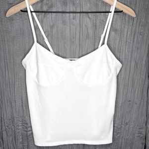 Forever 21 Women’s White Tank Top 🔮2/$15